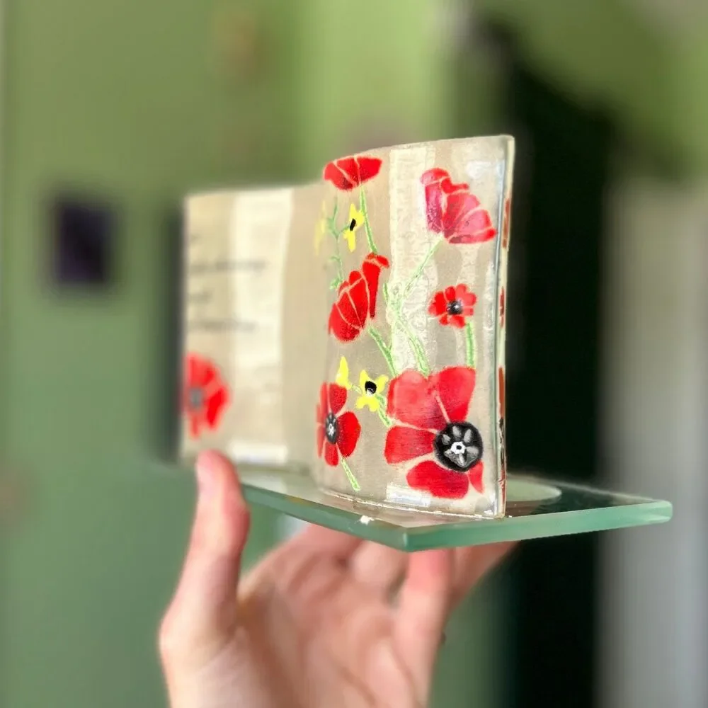 VTG Friends Floral Double Tealight Candle Holder Accent